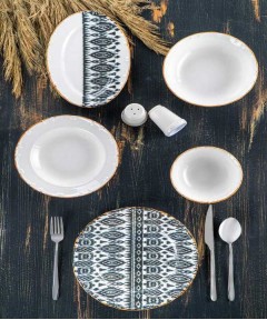 Snow 6 Person 23 Piece Porcelain Dinnerware Set Snow 6 Person 23 Piece Porcelain Dinnerware Set